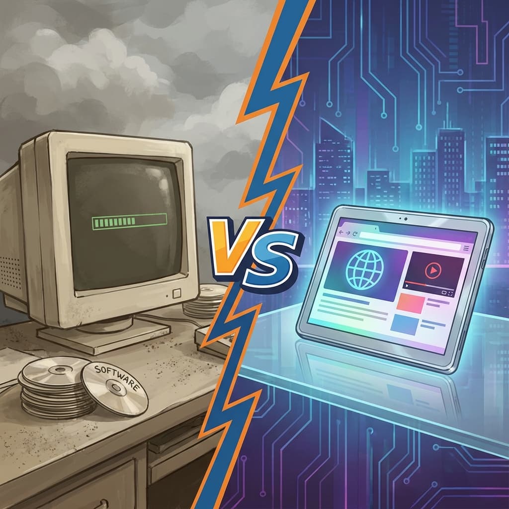 Browserbasiertes Betrachten vs. Desktop-Apps: Der Effizienzkampf