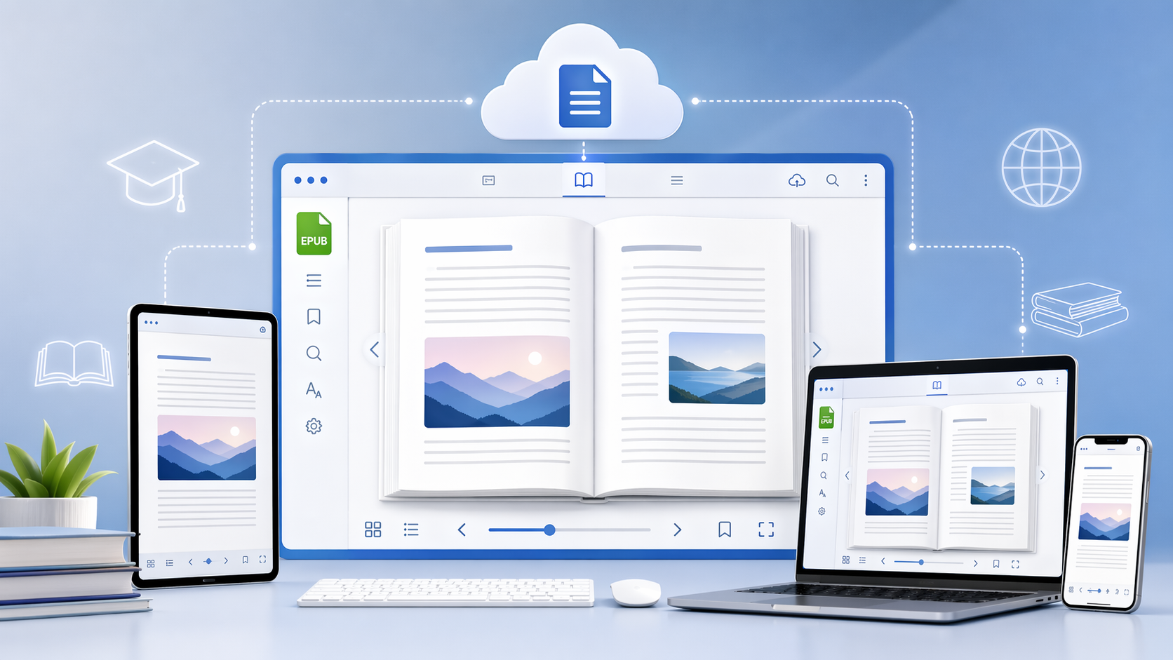 Revolutionieren Sie das digitale Lernen: EPUB- und MOBI-Dateien kostenlos im Online Document Viewer anzeigen