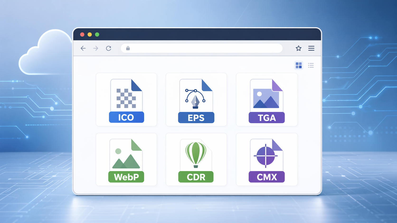 Bildbetrachter erweitern - ICO - EPS - TGA - WEBP - CDR - CMX
