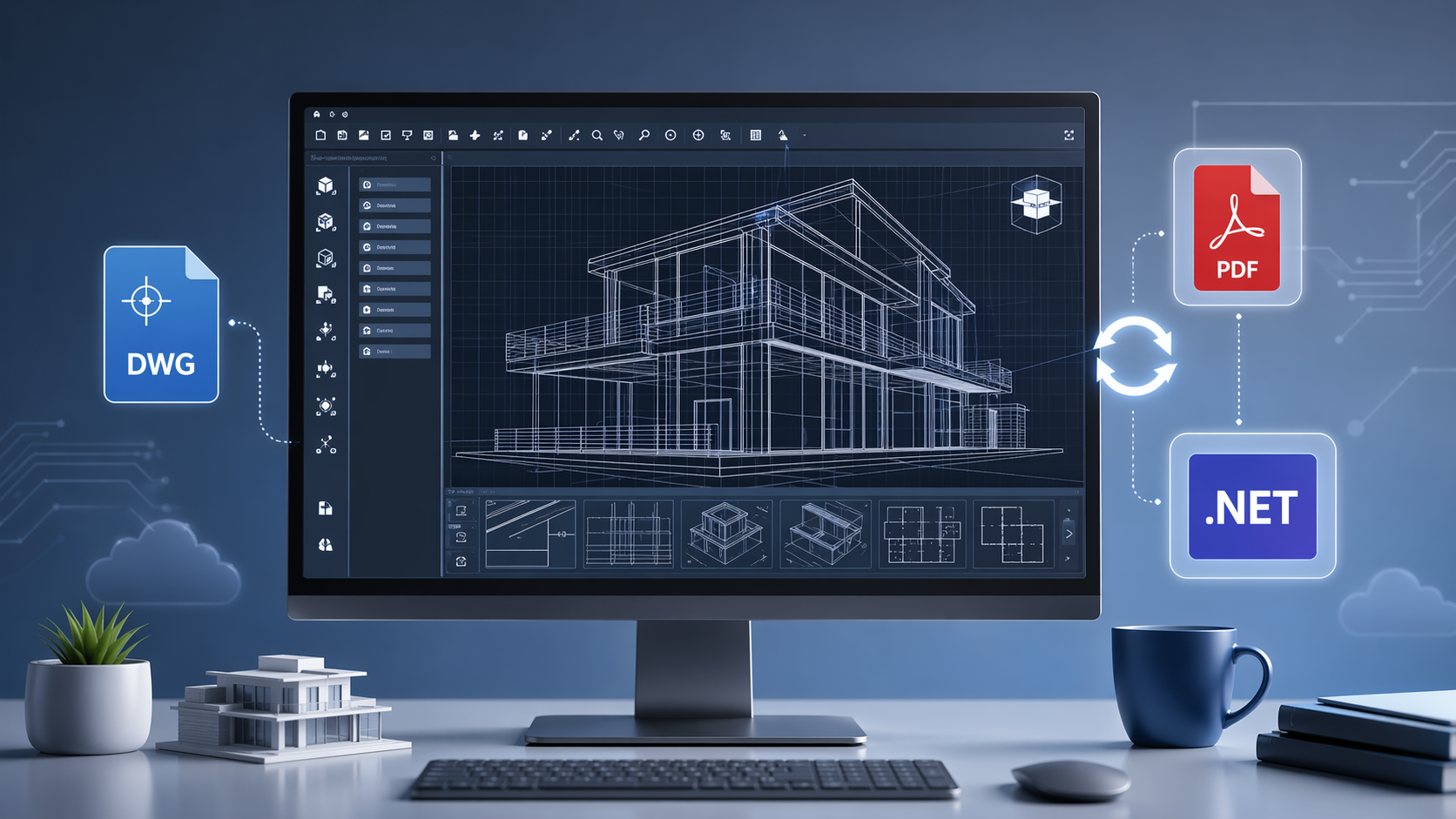 Online DWG/DXF CAD Zeichenbetrachter