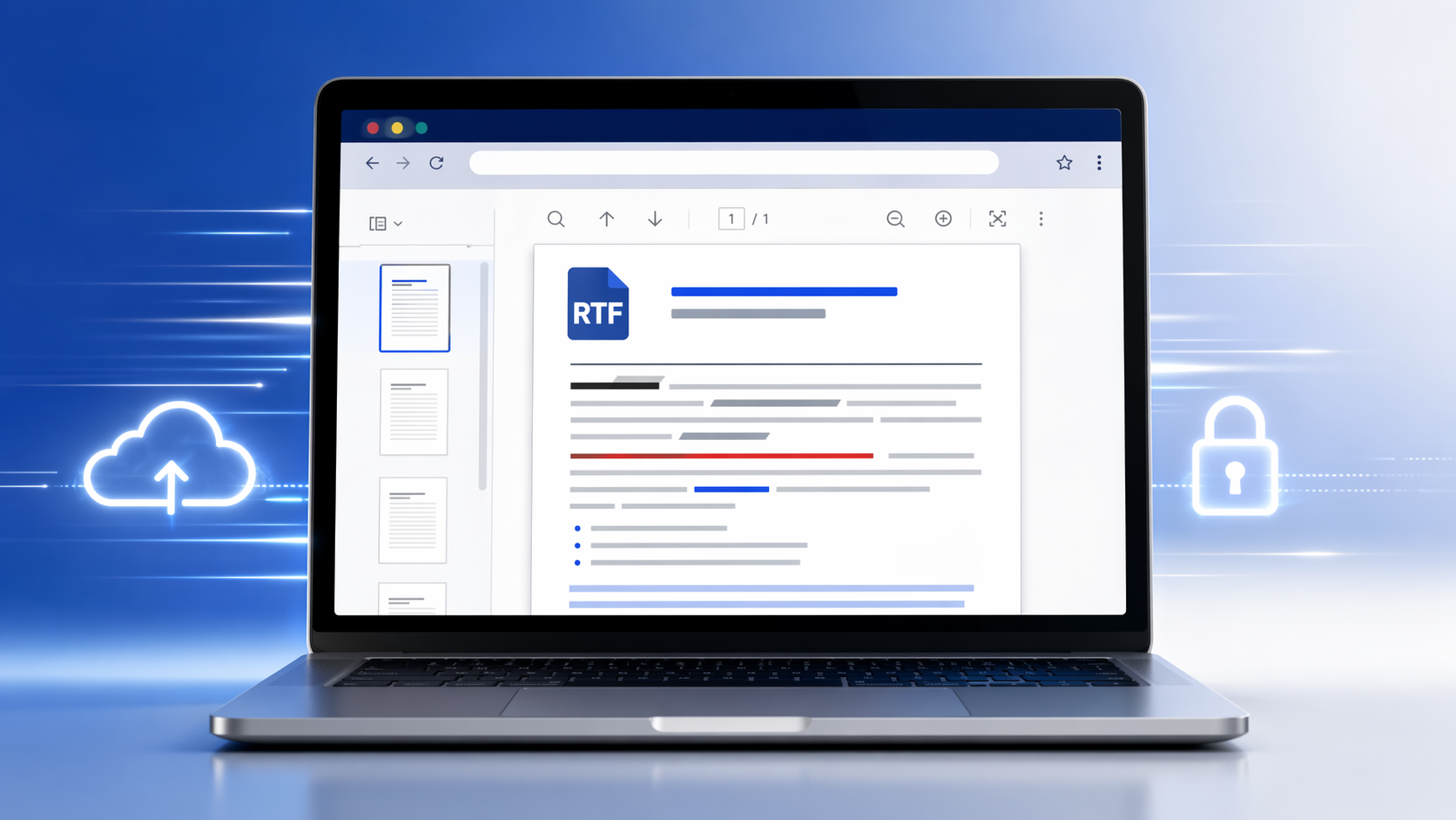 Nahtloses Anzeigen von RTF-Dateien online