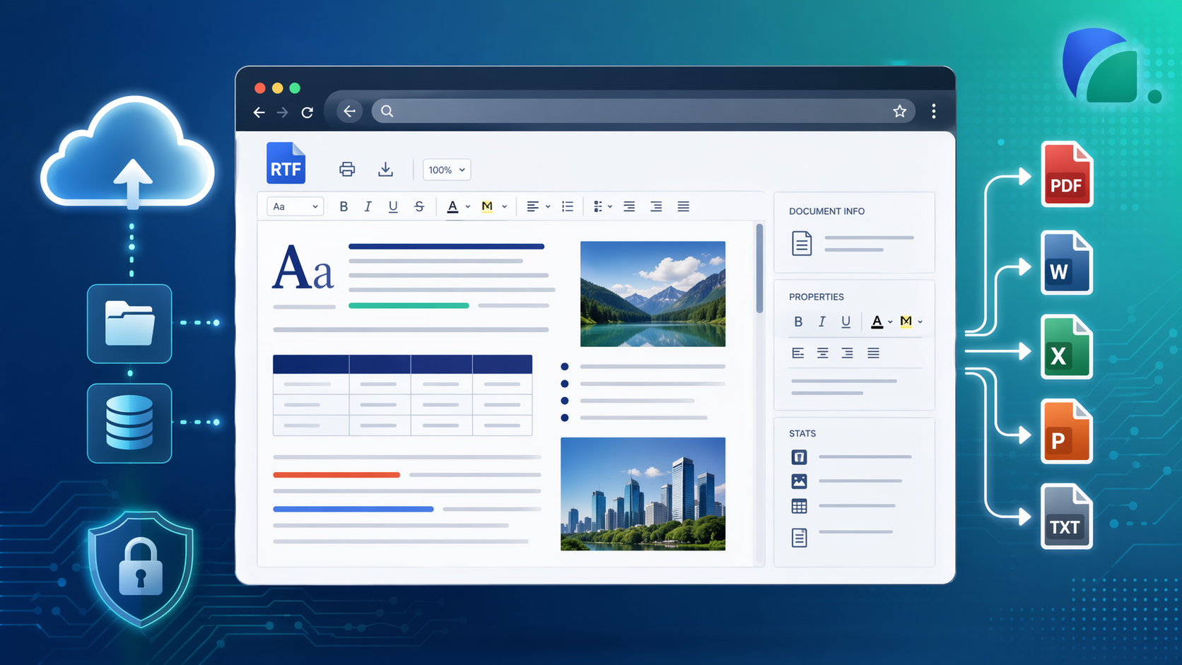 RTF online ansehen mit OnlineDocumentViewer.com